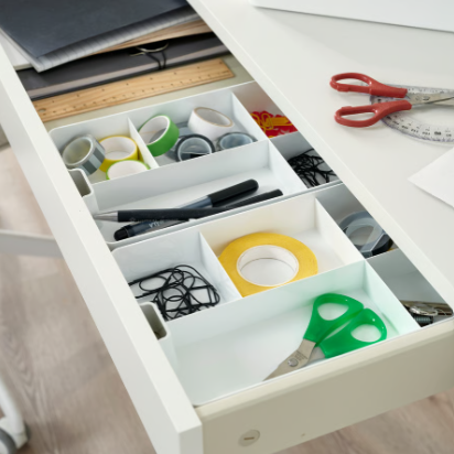 Bac a compartiments kuggis ikea pour rangement de tiroir