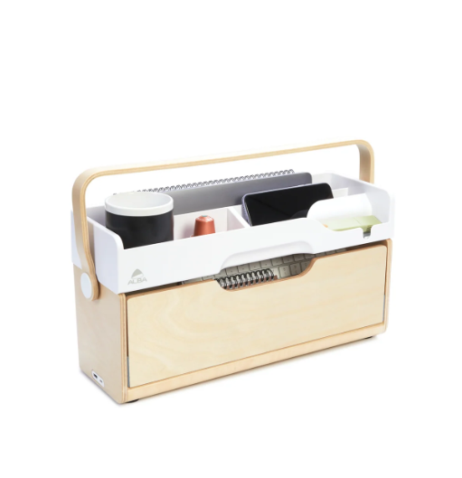 Rangement d affaires de bureau dans une ergobox en feutre